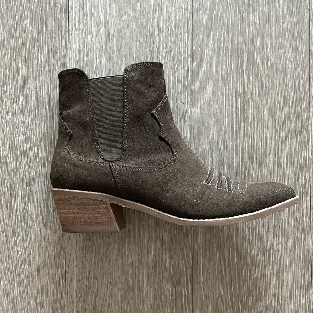 Western cowboy ankle booties